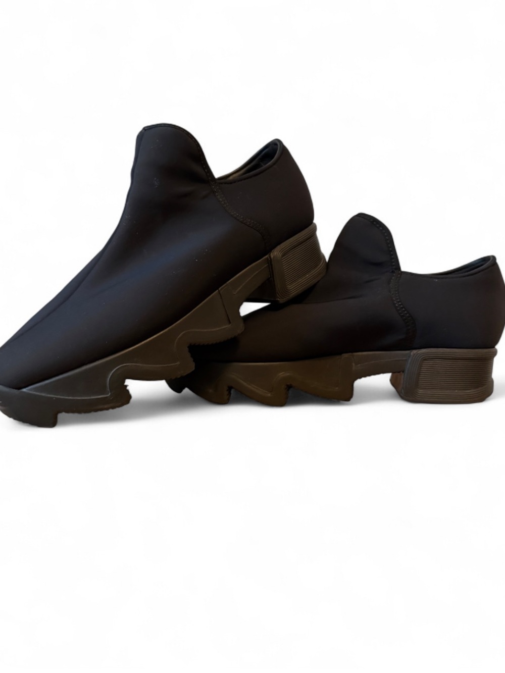 Women's Black Slip-On Ankle Booties